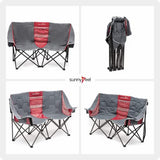Sunnyfeel Sofa de Camping Plegable, Silla doble para exterior