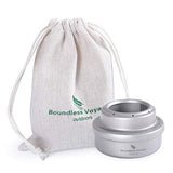 Boundless Voyage Estufa de Alcohol Titanium Spirit Camping Mini Spirit Cooker Quemador de Alcohol para Picnic Mochilero Senderismo