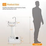 YITAHOME Estación de lavado de manos portátil para fregadero con soporte de lavabo de 17 L, ruedas enrollables, dispensador de jabón, toallero, para exteriores, viajes, jardín, lugar de trabajo