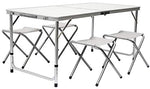 AMANKA - Mesa Maleta 4 Taburetes 120cm