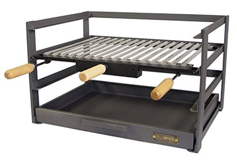 Imex El Zorro Cajón Barbacoa con Parrilla, Negro, 72x41x35 cm, 71479.0