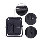 Nadalan al aire libre sillas plegables mochila de pesca silla portátil, taburete, silla plegable de camping con doble capa tela de Oxford bolsa térmica para la pesca, Playa, Camping, casa y viaje