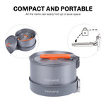 Fire-Maple Kit de Utensilios de Cocina Compactos para Camping con Diseño Anidado