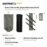 Wechsel Tents Outpost 2 - Travel Line - Tienda de campaña para 2 Personas, Color Marrón