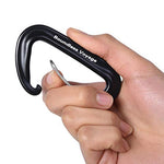 Boundless Voyage - Pack Mosquetones Clip forma D (Aleación de Aluminio) - Carga máxima 12KN