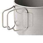 Toaks - Taza de camping de titanio puro, tamaño grande, se puede utilizar como cazuela (375 ml, 450 ml, 550 ml, 650 ml, 750 ml, 1100 ml), 450ml(without lid)