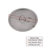 TOAKS Tapa de Titanio para Taza y Olla (95mm-b)