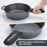 Tortillada - 2 en 1 Combo Cooker Juego de Olla (3.5l) y Sartén (26 cm) De Hierro Fundido