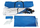 Lumaland x Where Tomorrow Gazebo de Camping – 1 Pared Lateral Incluido - Carpa de jardín – Cenador para Patio – Ideal para Acampada/Festival – Instalación Fácil – Azul
