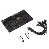 Placa Solar portátil plegable de 20W Salida USB de silicio monocristalino IP65 a prueba de agua