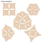 AMANKA - Toldo de Protección Solar UV Triangular - 5 x 5 x 5 m.