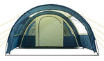 CampFeuer Tienda de Campaña Familiar Multi I 4 Personas I Columna de Agua de 5.000 mm I con Suelo y Pared Frontal Desplazable I Enorme Vestíbulo (Caqui y Azul)