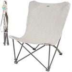 Aktive 62638 - Sillón plegable exterior camping, playa, jardín | Medidas 78x76x91,5cm |Incluye asa de transporte | Soporta hasta 115kg | Sillas plegables, silla exterior, camping