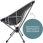 smartpeas Silla De Camping Fabricada En Robusto Poliéster 600D Y Aluminio - Ligera Y Plegable - Accesorio De Camping con Bolsillos Laterales + Tapete De Playa & Bolsa De Transporte
