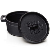 BBQ-Nerd© Mini horno holandés | Pequeña olla de hierro fundido