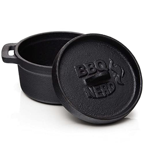 BBQ-Nerd© Mini horno holandés | Pequeña olla de hierro fundido
