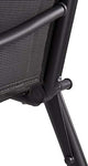 BRUBAKER Silla de Jardín Riva - Respaldo Alto Plegable - Respaldo Regulable en 7 Posiciones - Sillas Plegables - Resistentes a la Intemperie - Antracita