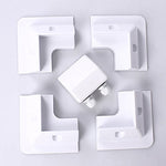 Soporte para Placa Solar , 4 Esquinas y Doble Entrada de Cable, para caravanas, Barcos, Resistente a los Rayos UV, Color Blanco