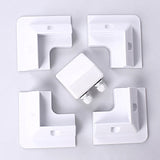 Soporte para Placa Solar , 4 Esquinas y Doble Entrada de Cable, para caravanas, Barcos, Resistente a los Rayos UV, Color Blanco
