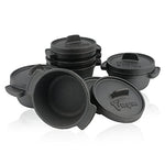 BBQ-Toro Mini Dutch Oven Set de Hierro Fundido | 6 Piezas | Ø 11 cm | Curada