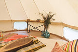 Cozy House Tienda de Campana de Lona de algodón para Acampar en Familia Impermeable al Aire Libre Yurta Glamping de Lujo (4M diámetro)