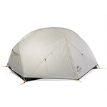 Naturehike Mongar Tienda de campaña de mochilero Ligero 2 Personas para el Excursionismo, el Senderismo y el Camping (Gris)