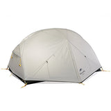 Naturehike Mongar Tienda de campaña de mochilero Ligero 2 Personas para el Excursionismo, el Senderismo y el Camping (Gris)