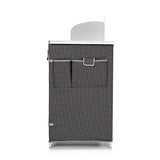 CAMPART Travel KI-0726 Cocina de Camping Almeria XXL, con Paravientos, Bolsa de Almacenamiento incluida, 2 Puertas, Unisex Adulto, Gris