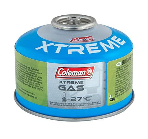 Coleman C100 Xtreme Cartucho Gas con Valvula, Para Cocina Camping, Compacto y Recipiente Sellable