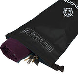 Earth Pak Bolsa Estanca- Impermeable Bolsa Seca de compresión Mantiene el Equipo seco para Kayak, Playa, Deportes, Rafting, Acampada y Pesca (Negro, 10L)