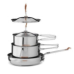 Primus Kochtopfset Batería de Cocina, Unisex Adulto, Plata, Small