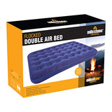 Colchón de Aire Doble Flocado Milestone Camping - Azul
