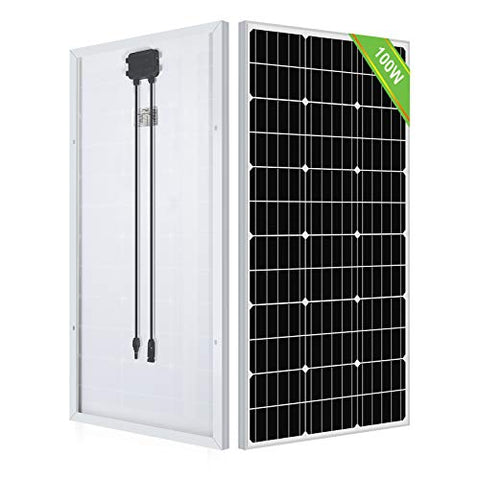 Placa Solar de 100 Watts de 12 voltios aplicable para autocaravana, campervan, caravana, hogar,
