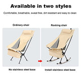 Silla Mecedora de Camping (Doble Uso), ANEWSIR sofá Mecedora Plegable, Patas Desmontables, Silla de Camping Ligera y Plegable, cargable hasta 150 kg.