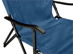 Grand Canyon EL Tovar Lounger - Silla de Camping, Silla Plegable con reposabrazos, Respaldo Alto y reposapiés - hasta 100 kg - Aluminio - Dark Blue (Azul)