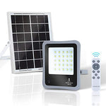 Kit Luz Led Solar con mando a distancia, 50W, 6500K luz blanca, Resistente al agua IP65.