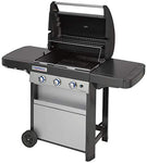 CAMPINGAZ 3 Series Classic Grill Barbacoa de Gas de 3 quemadores, 9,6 kW de Potencia, Sistema InstaClean EasyClean, Parrilla y Placa de Acero, 2 mesas Laterales, L