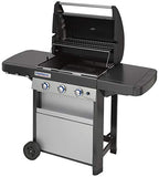 CAMPINGAZ 3 Series Classic Grill Barbacoa de Gas de 3 quemadores, 9,6 kW de Potencia, Sistema InstaClean EasyClean, Parrilla y Placa de Acero, 2 mesas Laterales, L