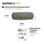 Wechsel Tents Outpost 2 - Travel Line - Tienda de campaña para 2 Personas, Color Marrón