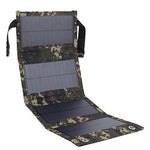 Placa Solar portátil plegable de 20W Salida USB de silicio monocristalino IP65 a prueba de agua