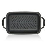 BBQ-Toro Molde para Pan | 2 en 1 - Olla + Sartén Rectangular de Hierro Fundido para Horno | 4,5 litros