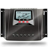 Controlador Solar de Carga de 60A 12V/24V/36V/48V Voltaje de Identificación Automática Regulador Inteligente con Pantalla LCD para Sistemas Solares Domésticos