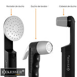 KESSER® Ducha de Camping con Bomba Sumergible de batería, Ducha de Mano, 2X 2200 mAh batería de Litio, Cable de Carga USB, para el jardín de Camping, Coche, al Aire Libre, Naranja/Gris