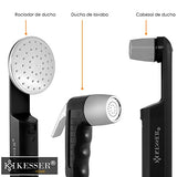 KESSER® Ducha de Camping con Bomba Sumergible de batería, Ducha de Mano, 2X 2200 mAh batería de Litio, Cable de Carga USB, para el jardín de Camping, Coche, al Aire Libre, Naranja/Gris
