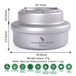 Boundless Voyage Estufa de Alcohol Titanium Spirit Camping Mini Spirit Cooker Quemador de Alcohol para Picnic Mochilero Senderismo