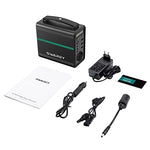 Generador de Energía Solar SWAREY, Generador Solar Portátil 166Wh Salidas AC/DC/USB/Tipo-C Estación de Energía con Batería de Litio