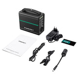 Generador de Energía Solar SWAREY, Generador Solar Portátil 166Wh Salidas AC/DC/USB/Tipo-C Estación de Energía con Batería de Litio
