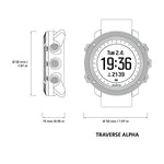 Suunto TRAVERSE Alpha, Reloj multideporte, Negro, SS022469000