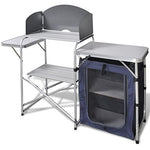 vidaXL Cajonera Comida Camping Tela Armario Plegable Cocina Viajes Estantes y Rejilla