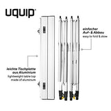 Uquip Variety L - Mesa para Acampada, Aluminio, 120 x 70cm, Altura Regulable